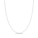 Corrente Fígaro Fina Masculina em Prata 925