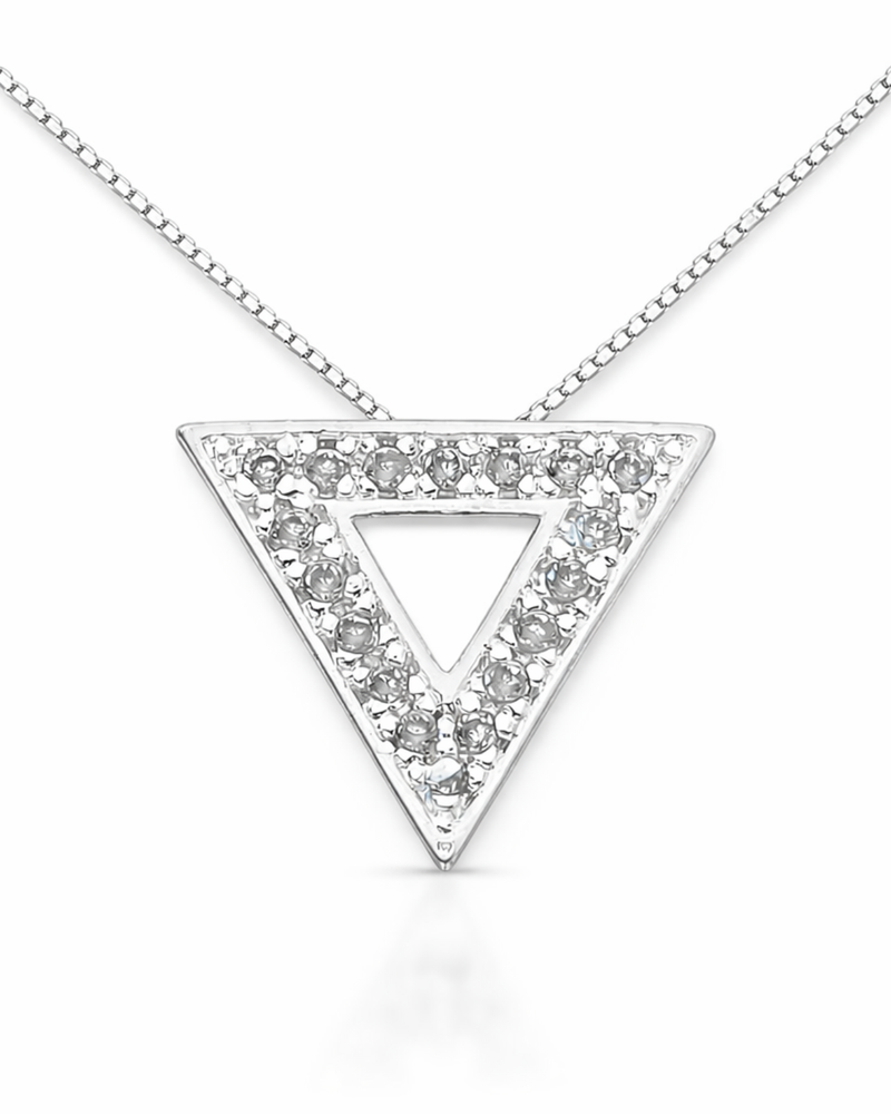 Colar Triangulo em prata 925