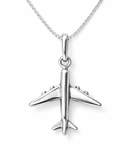 Colar Avião Prata 925