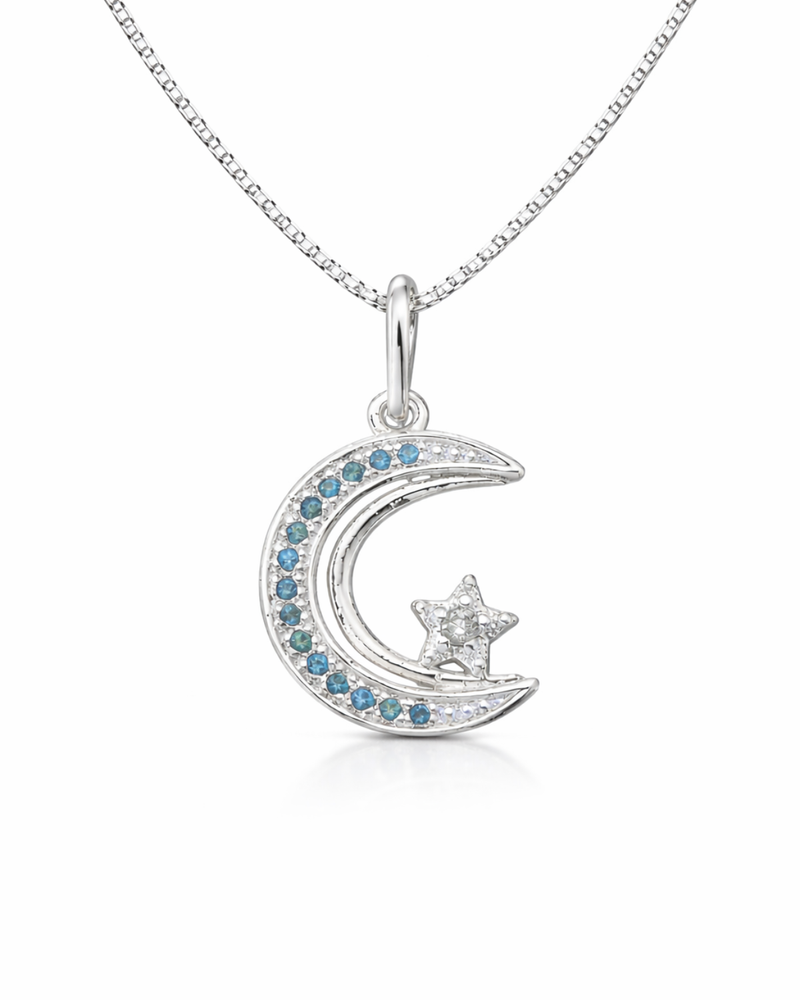 Colar Lua e Estrela Prata 925