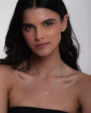 Colar Feminino Crucifixo Cravejado Pequeno