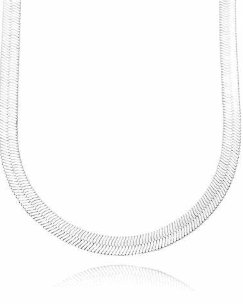 Choker Laminada Prata 925