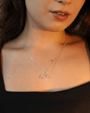 Colar Letra Inicial Cravejada em Prata 925