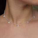 Corrente Pontos de Luz Feminina em Prata 925