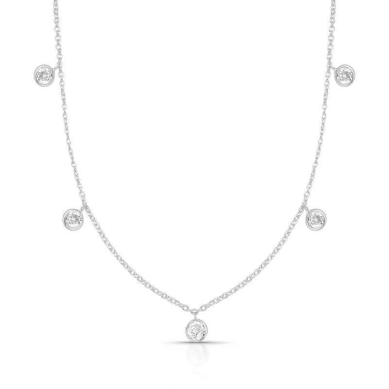 Corrente Pontos de Luz Feminina em Prata 925