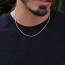 Corrente Fizzy Masculina em Prata 925